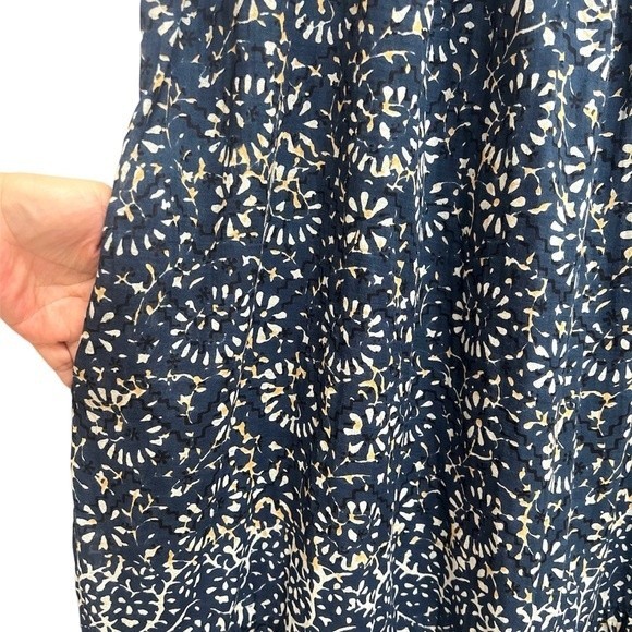 **SOLD* Ulla Johnson Eugenia Midi Dress Floral Vine Print Pockets Tassel Blue XS - Picture 5 of 9